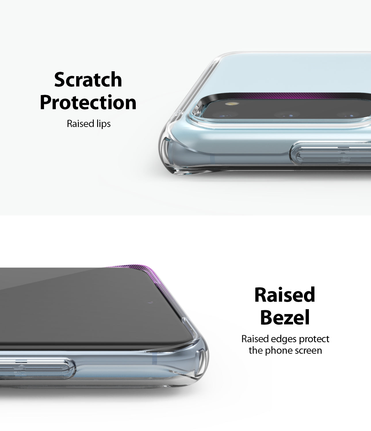 Ringke Galaxy S20, AIR CASE, clear, smoke black, lightweight, scratch protection, raised bezel
