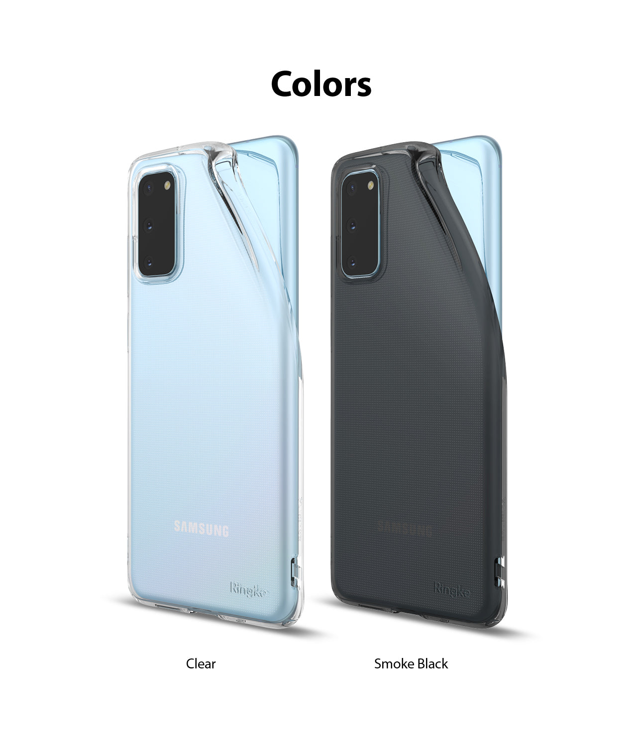 Ringke Galaxy S20, AIR CASE, clear, smoke black, lightweight