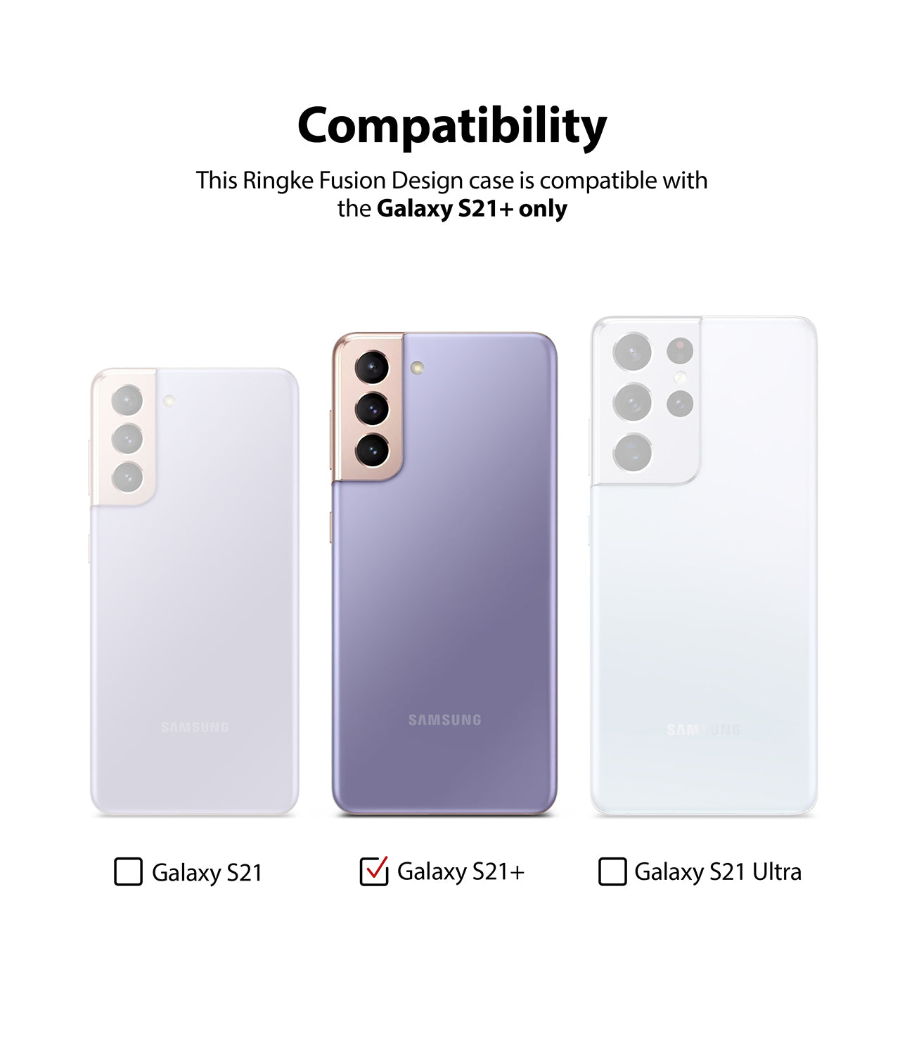 only compatible with galaxy s21 plus