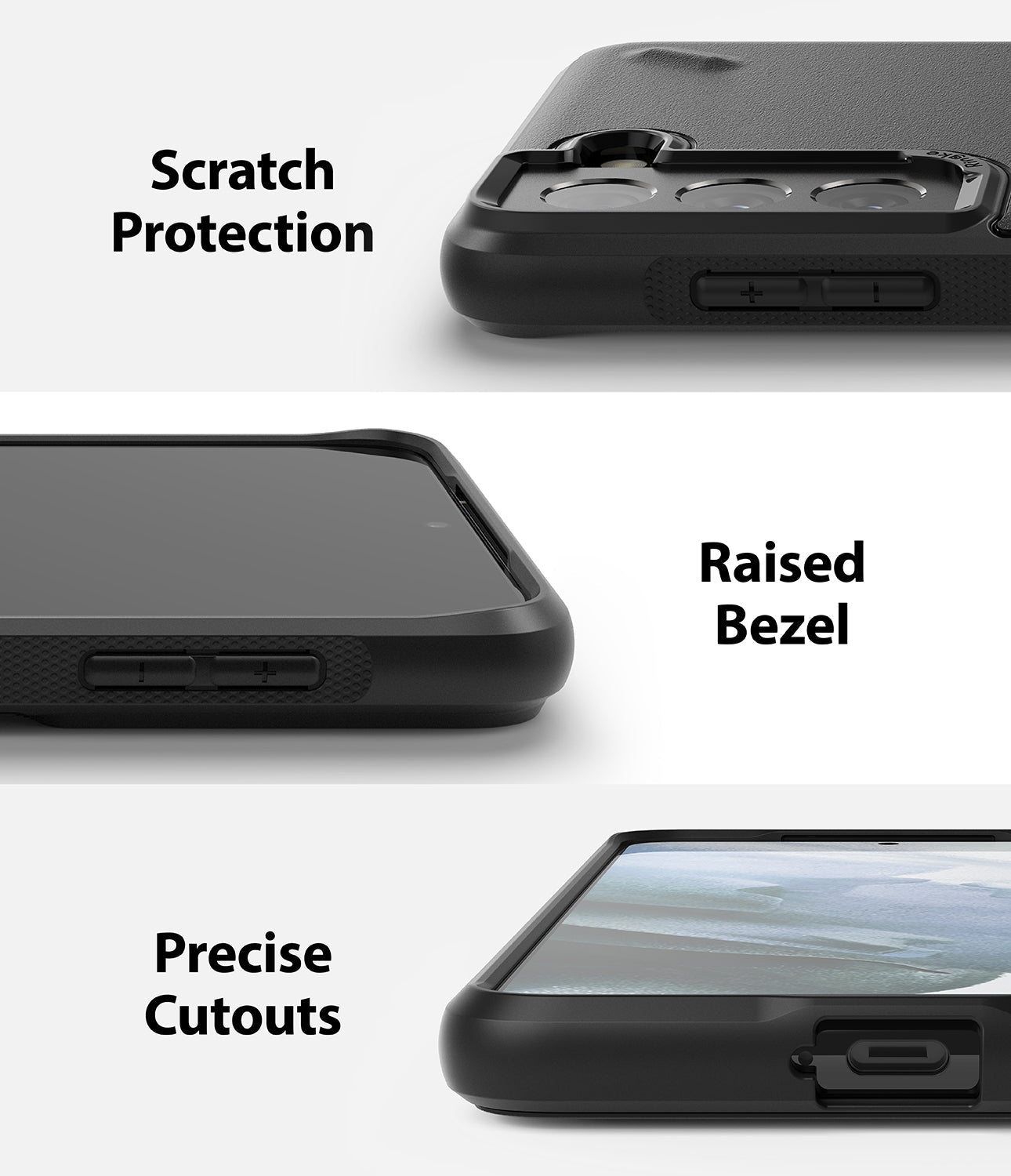 scratch resistant with raised bezel