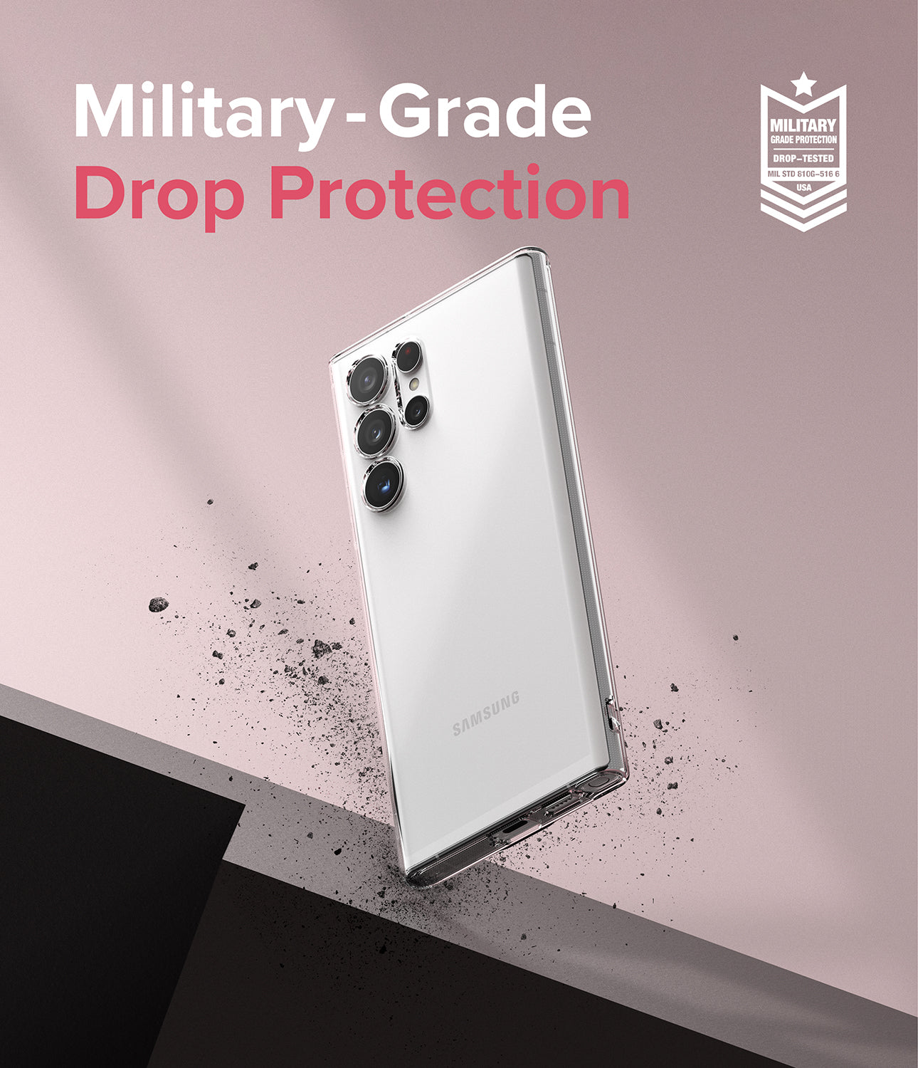 Galaxy S22 Ultra Case | Air - Clear - Military-Grade Drop Protection.