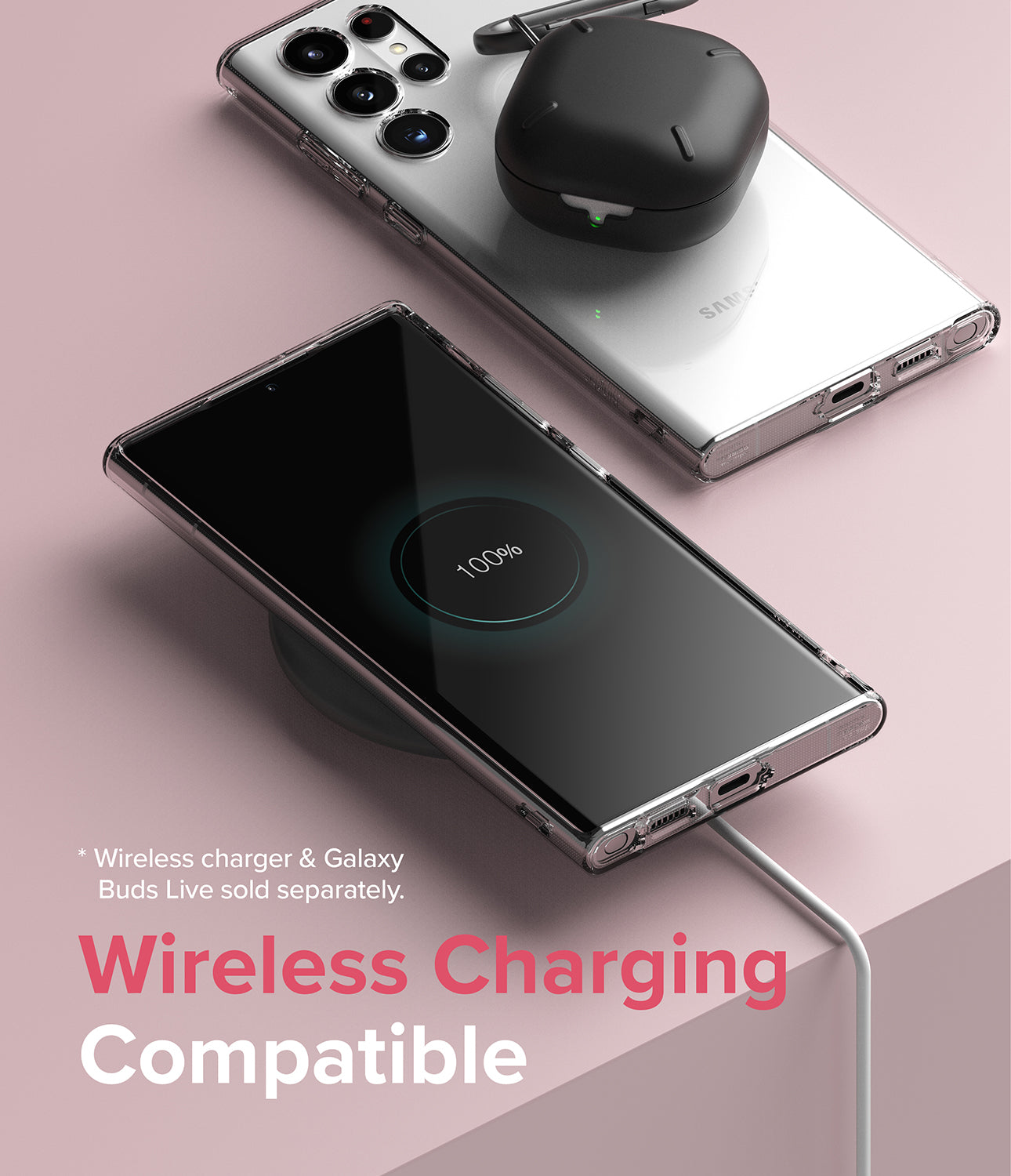 Galaxy S22 Ultra Case | Air - Clear - Wireless Charging Compatible.