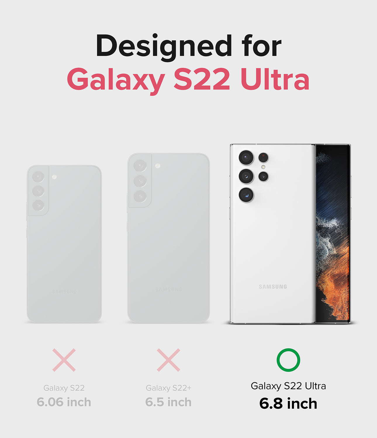 Galaxy S22 Ultra Case | Air - Glitter Clear - Designed for Galaxy S22 Ultra