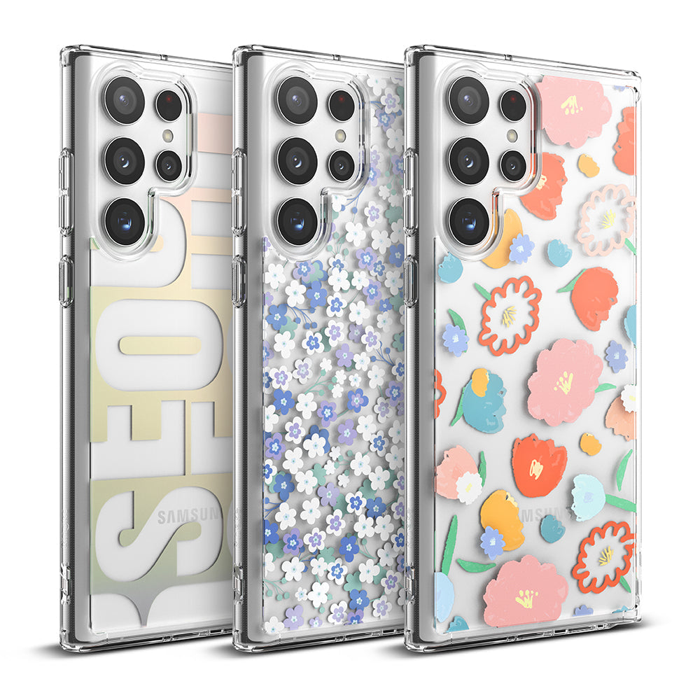 Galaxy S22 Ultra Case | Fusion Design | Floral, Wild Flowers, Seoul