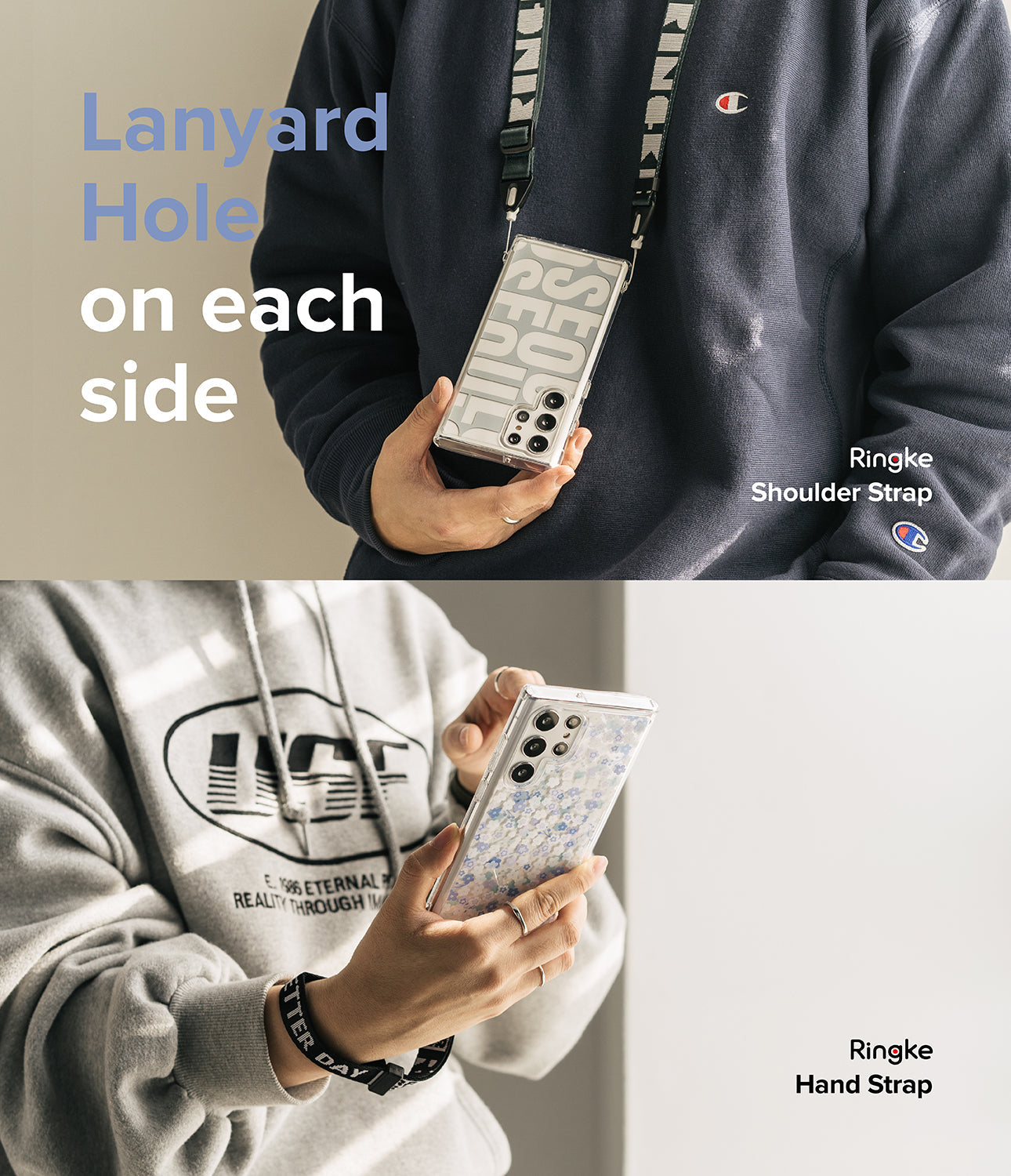 Galaxy S22 Ultra Case | Fusion Design - Wild Flowers- Lanyard Hole on each side.