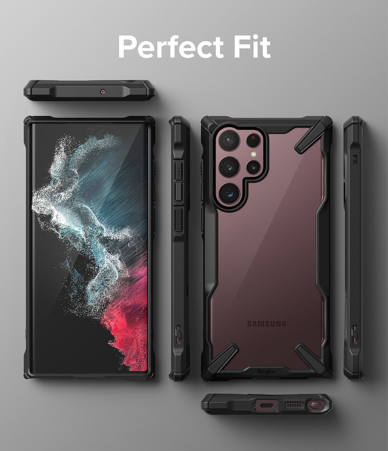 Galaxy S22 Ultra Case | Fusion-X - Black - Perfect Fit