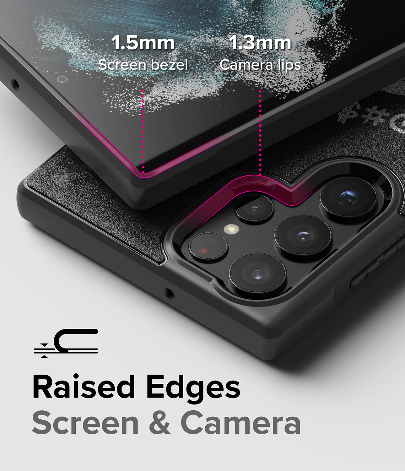 Galaxy S22 Ultra Case | Onyx Design - Graffiti - Raised Edges. Screen and Camera.