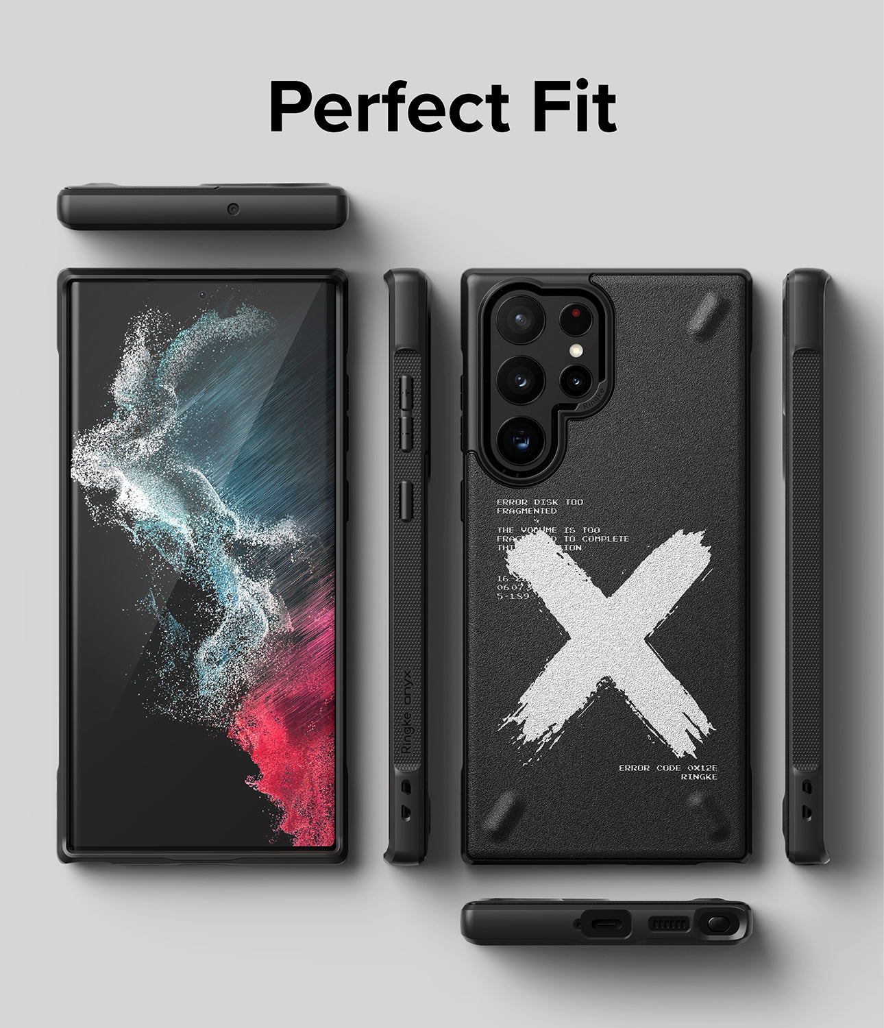 Galaxy S22 Ultra Case | Onyx Design - X- Perfect Fit.