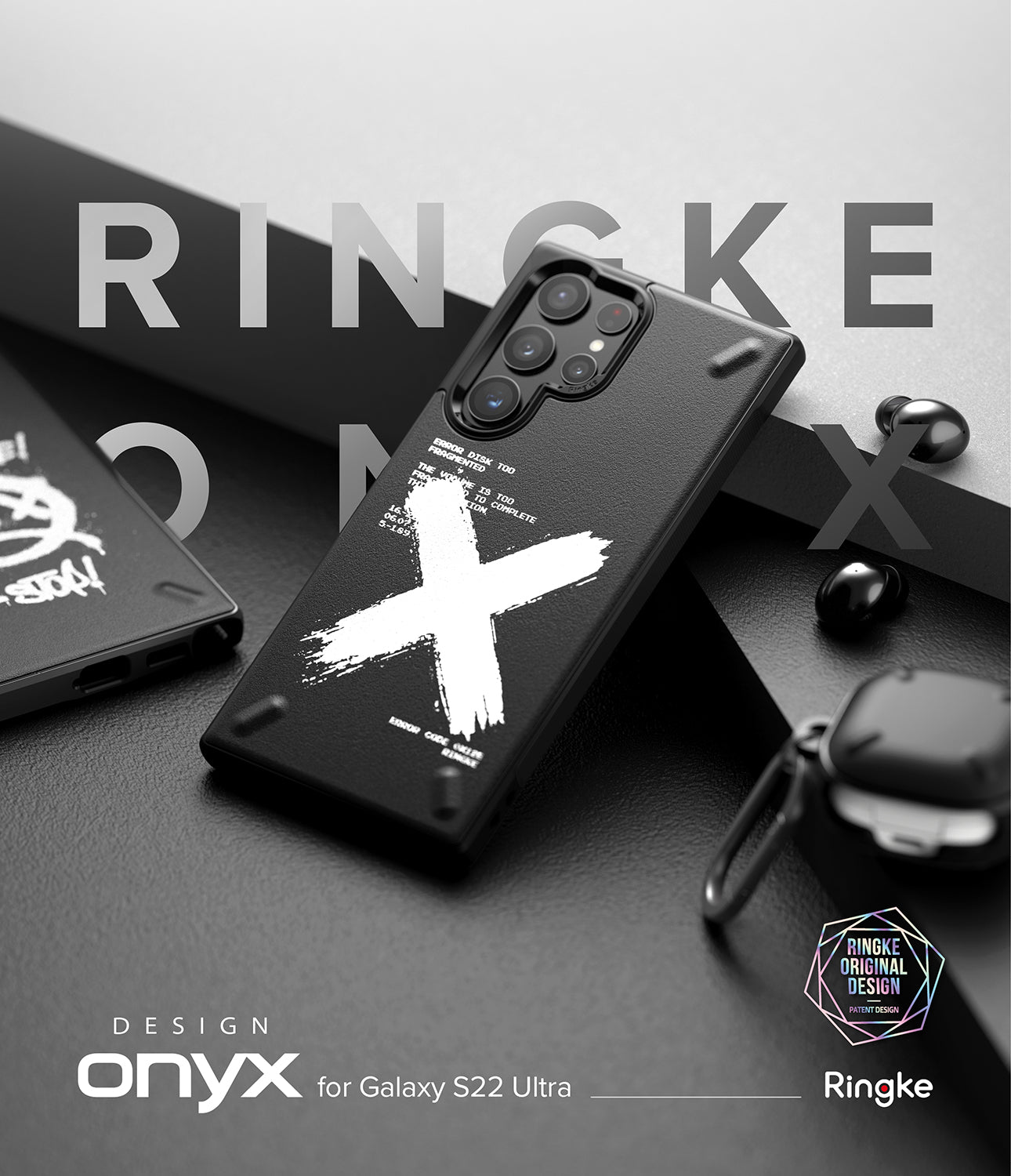 Galaxy S22 Ultra Case | Onyx Design - X - By Ringke
