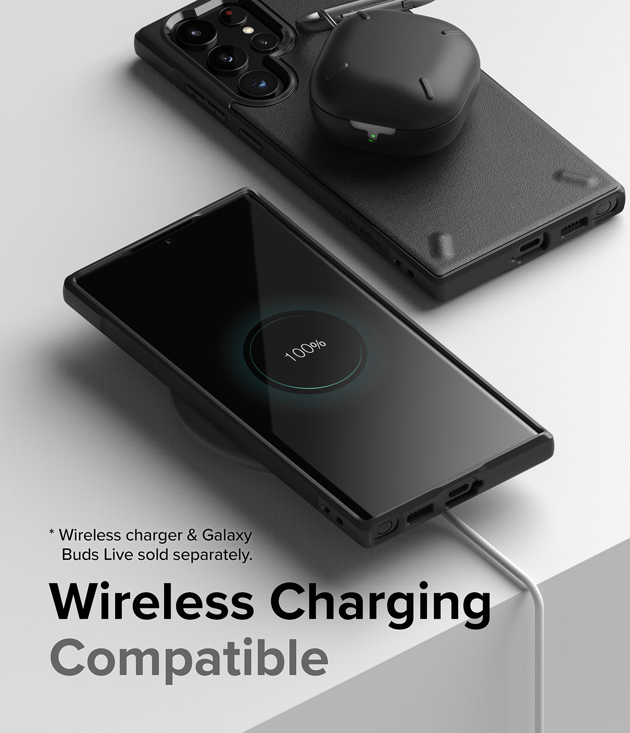 Galaxy S22 Ultra Case | Onyx - Black - Wireless Charging Compatible.