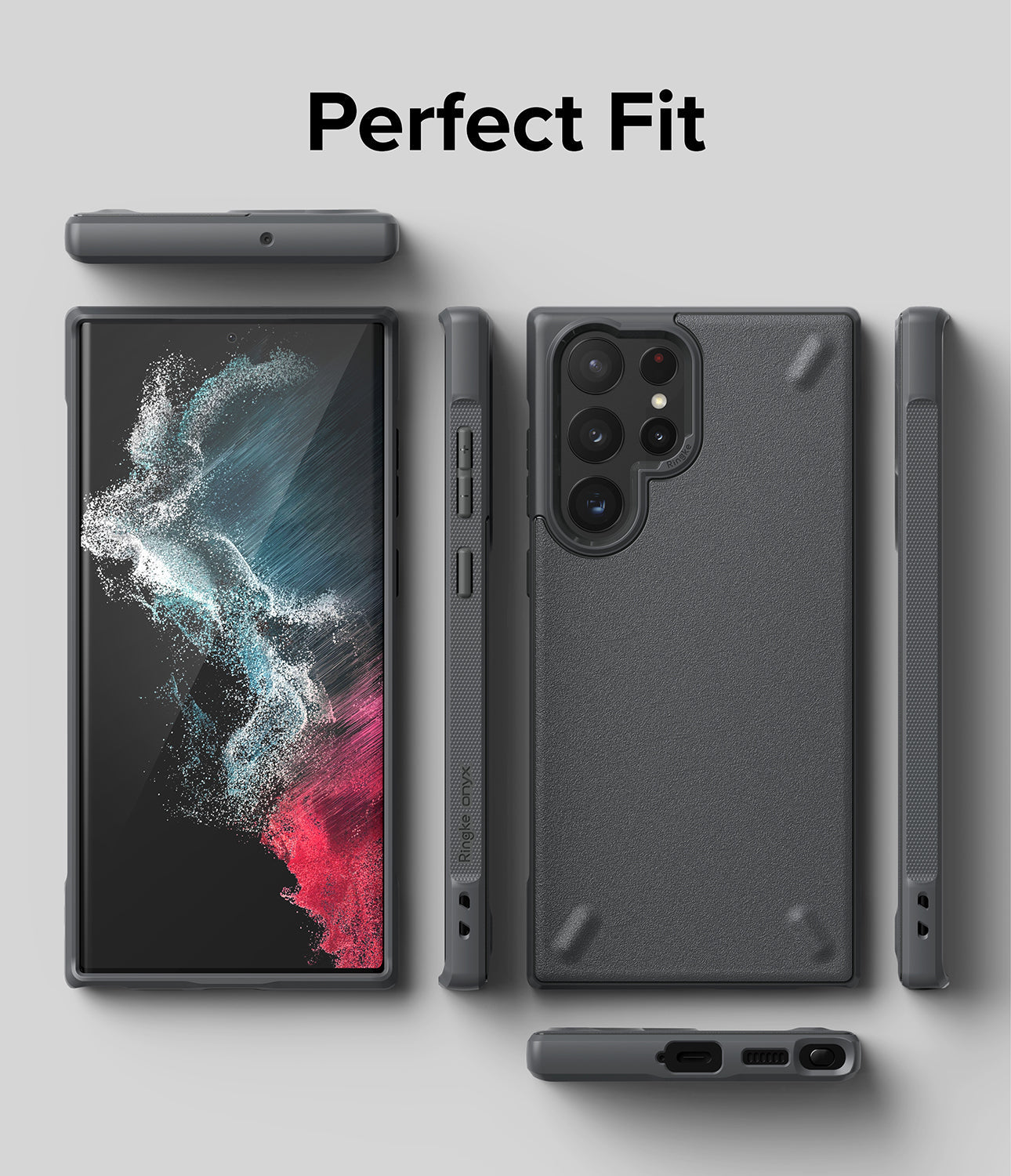 Galaxy S22 Ultra Case | Onyx - Dark Gray - Perfect Fit.