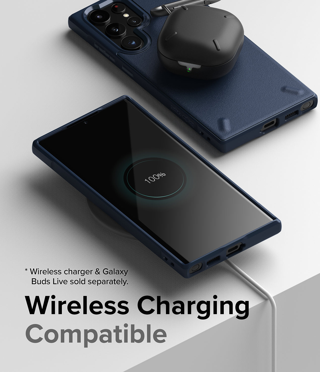 Galaxy S22 Ultra Case | Onyx - Dark Gray - Wireless Charging Compatible.
