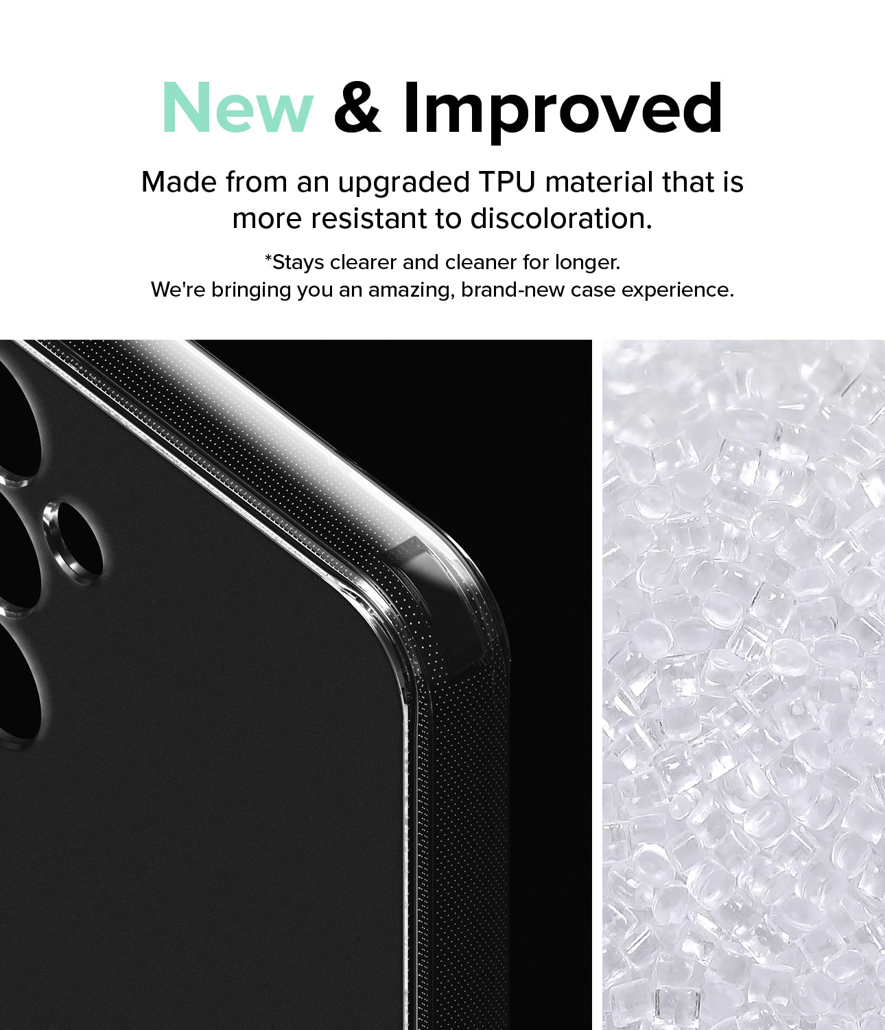 Galaxy S23 FE Case | Fusion-Matte Clear - New and Improved. Made from an upgraded TPU material that is more resistant to discoloration