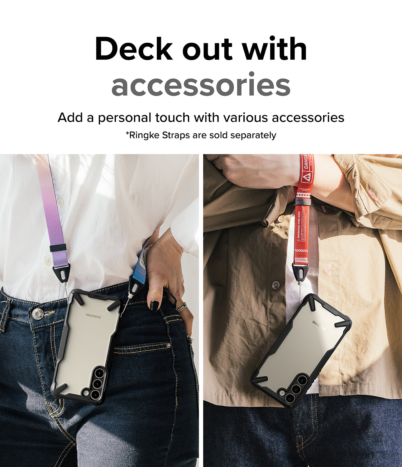 Galaxy S23 Plus Case | Fusion-X - Black - Deck out with accessories. Add a personal touch with various accessories.