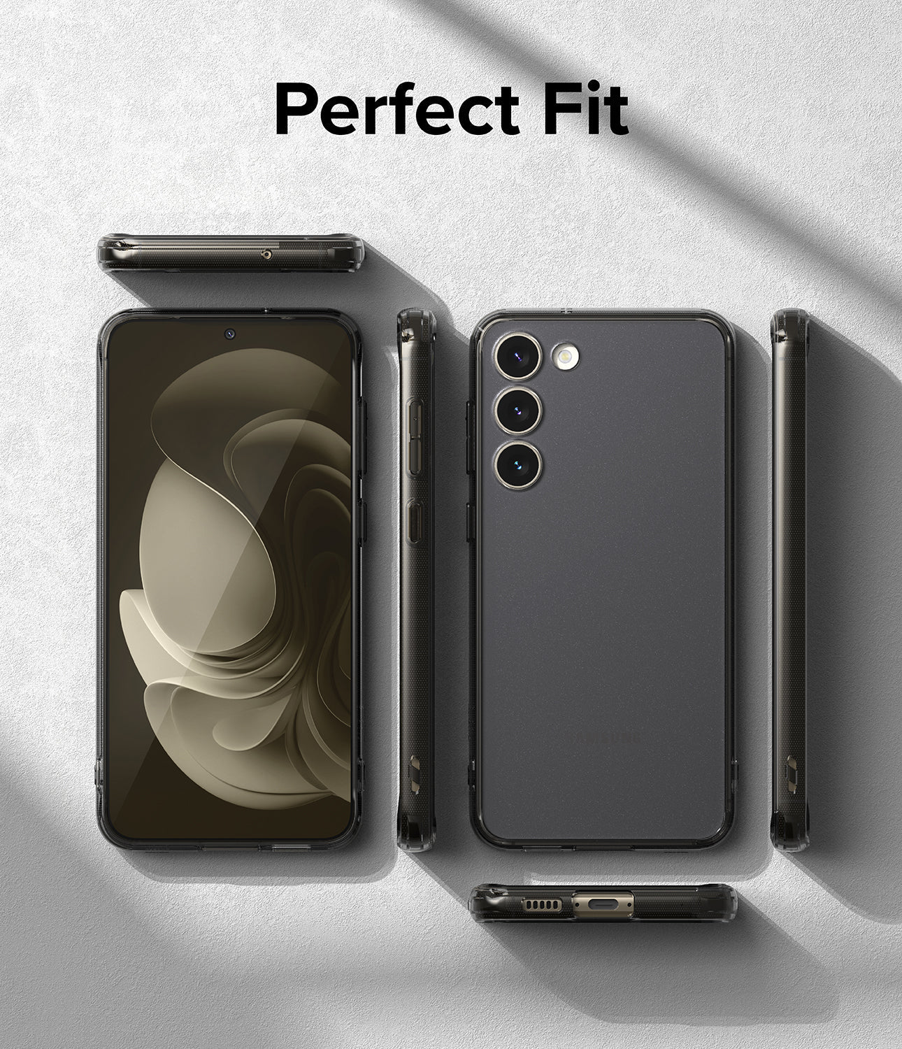 Galaxy S23 Plus Case | Fusion Matte Smoke Black - Perfect Fit.