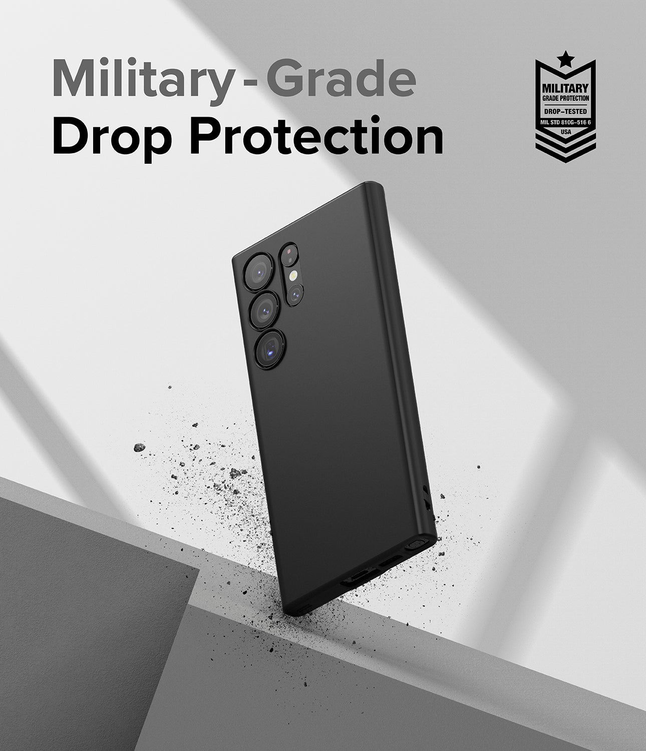 Galaxy S23 Ultra Case | Air-S Black - Military-Grade Drop Protection