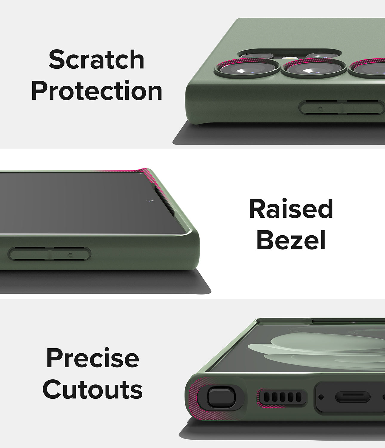 Galaxy S23 Ultra Case | Air-S Quite Green - Scratch Protection. Raised Bezel. Precise Cutouts.