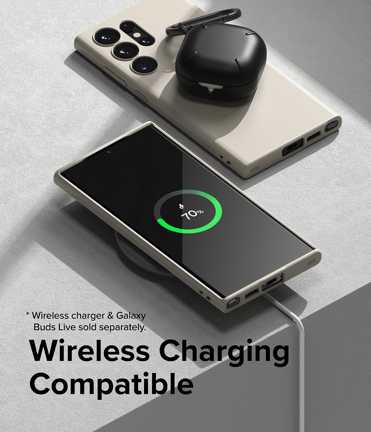 Galaxy S23 Ultra Case | Air-S Stone - Wireless Charging Compatible