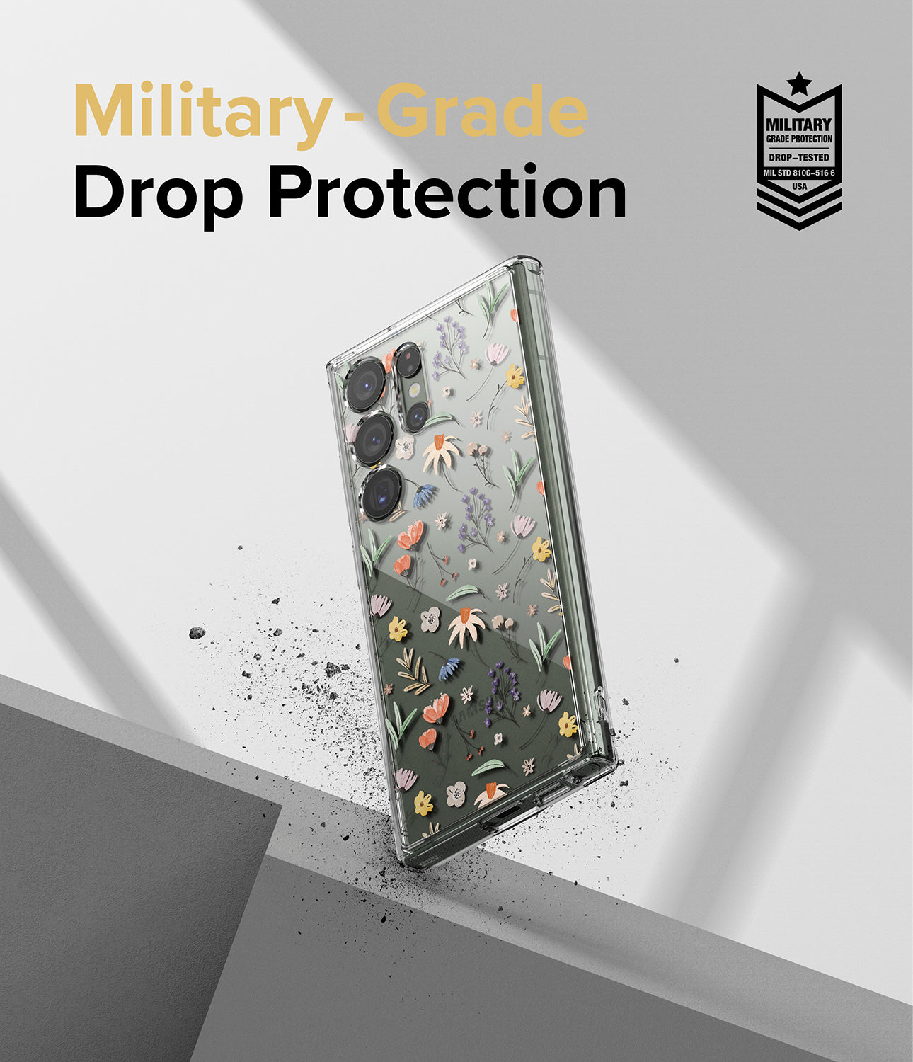 Galaxy S23 Ultra Case | Fusion Design Dry Flowers - Military-Grade Drop Protection