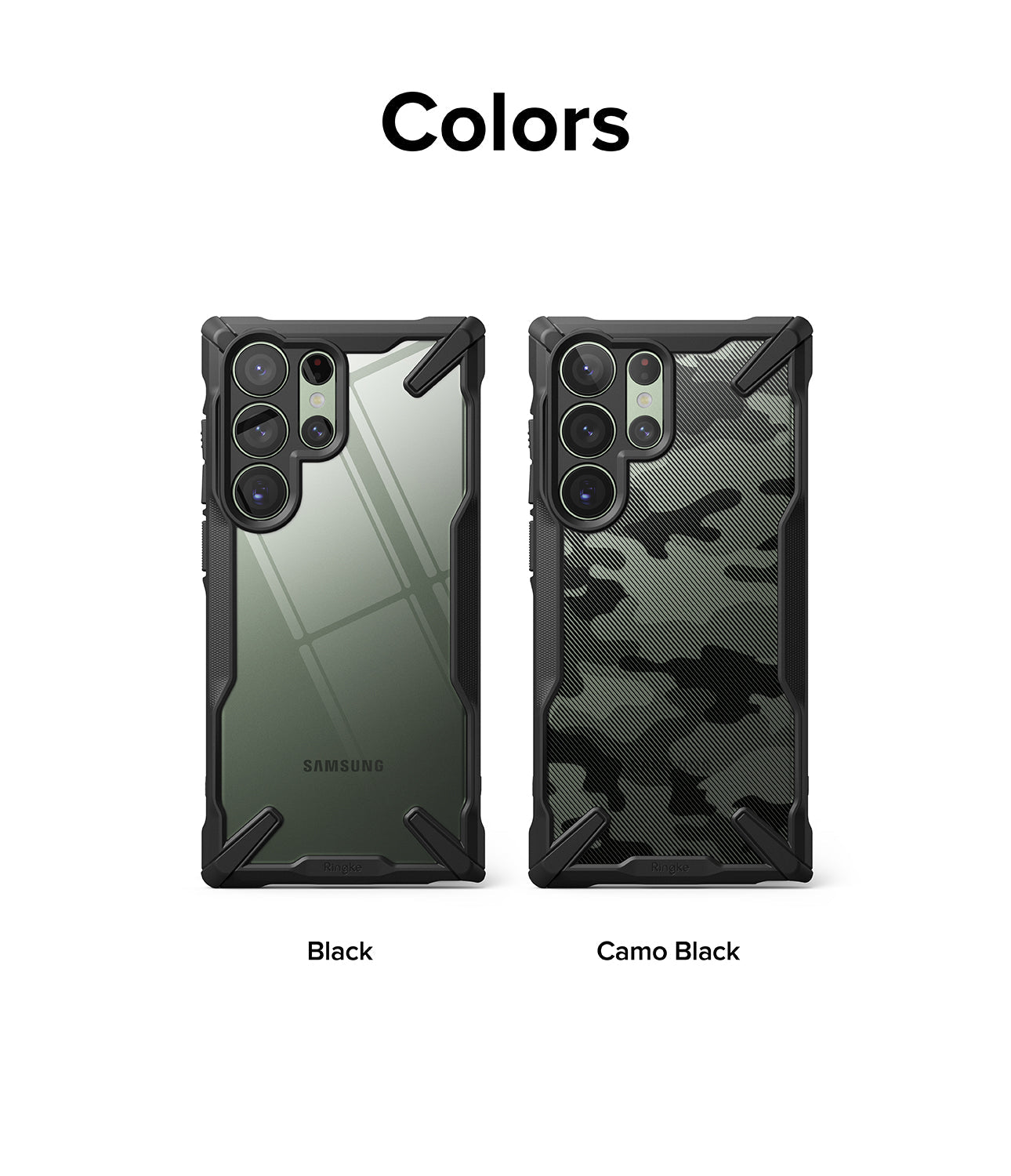Galaxy S23 Ultra Case | Fusion-X - Camo Black - Colors
