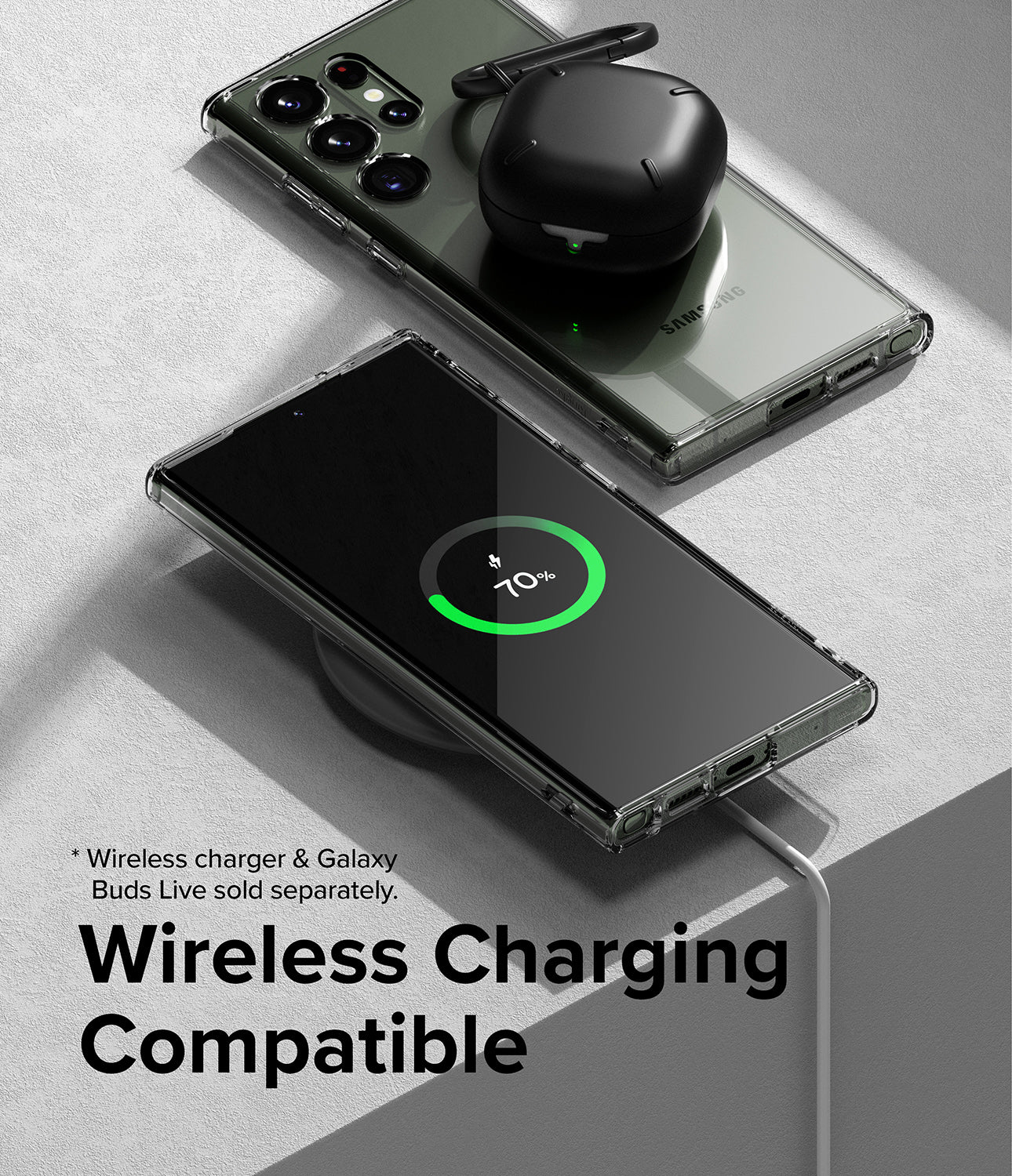 Galaxy S23 Ultra Case | Fusion - Clear - Wireless Charging Compatible.