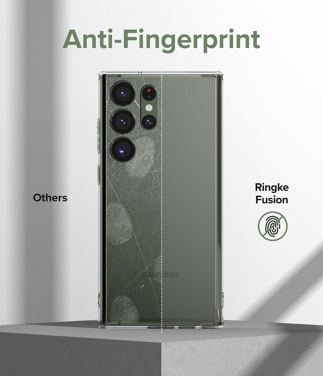 Galaxy S23 Ultra Case | Fusion - Matte Clear - Anti-Fingerprint