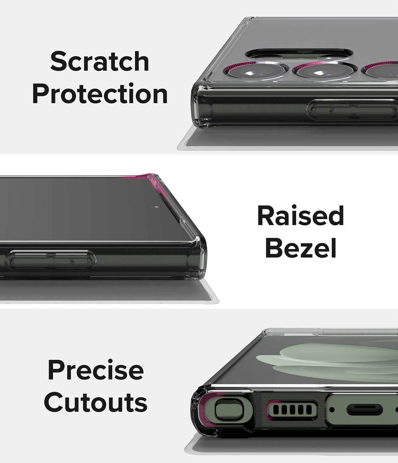 Galaxy S23 Ultra Case | Fusion - Matte Smoke Black - Scratch Protection. Raised Bezel. Precise Cutouts.