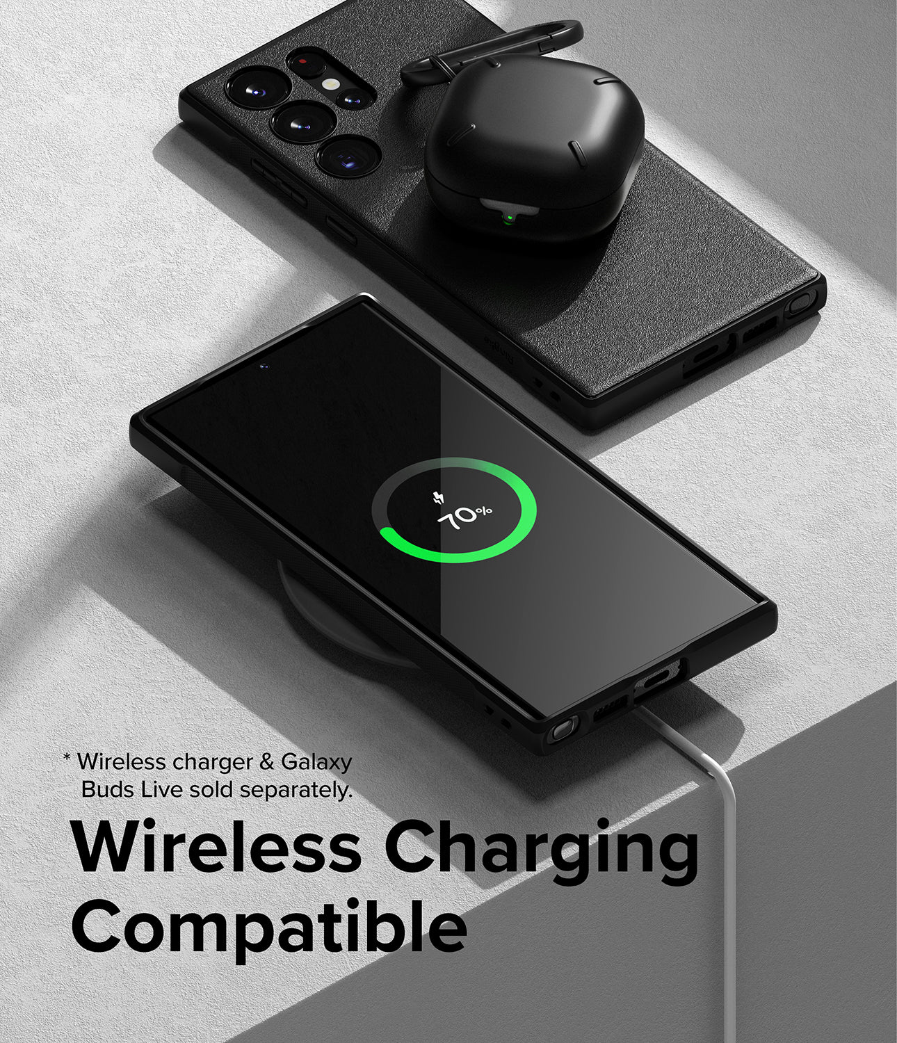 Galaxy S23 Ultra Case | Onyx - Black - Wireless Charging Compatible.