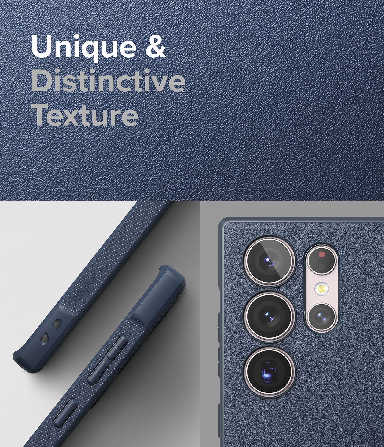 Galaxy S23 Ultra Case | Onyx - Navy - Unique and Distinctive Texture.