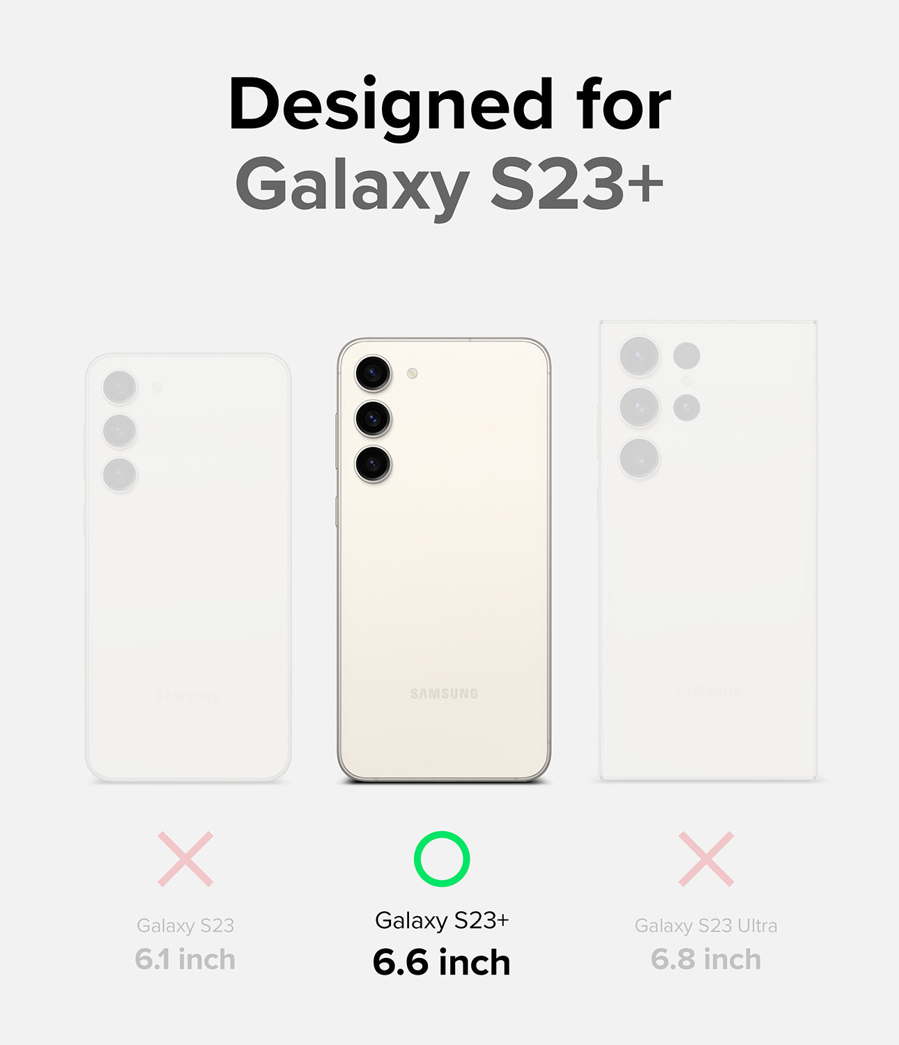 Galaxy S23 Plus Case | Onyx Black - Designed for Galaxy S23+