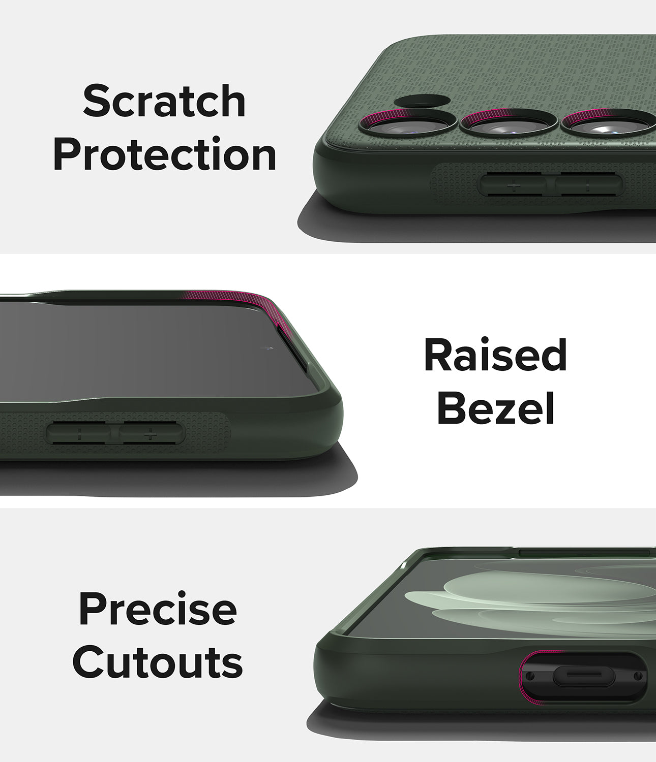 Galaxy S23 Plus Case | Onyx Dark Green - Scratch Protection. Raised Bezel. Precise Cutouts.