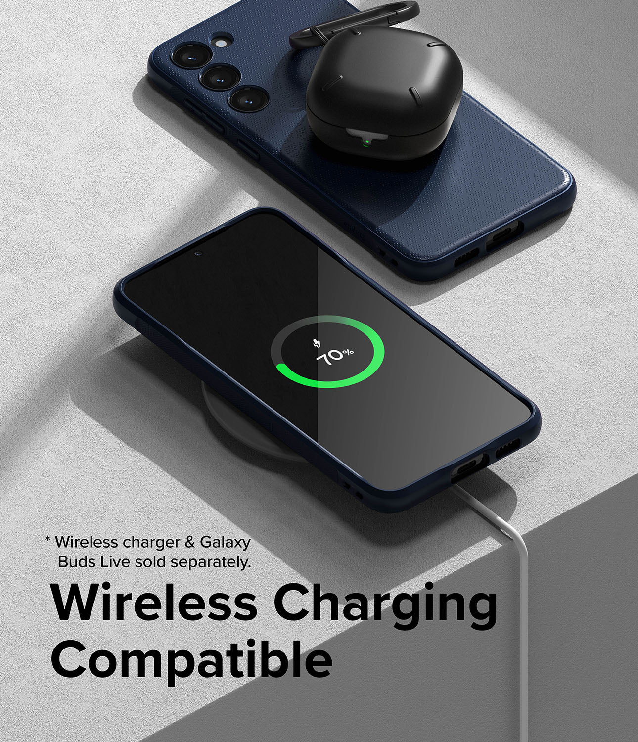 Galaxy S23 Plus Case | Onyx Navy - Wireless Charging Compatible.