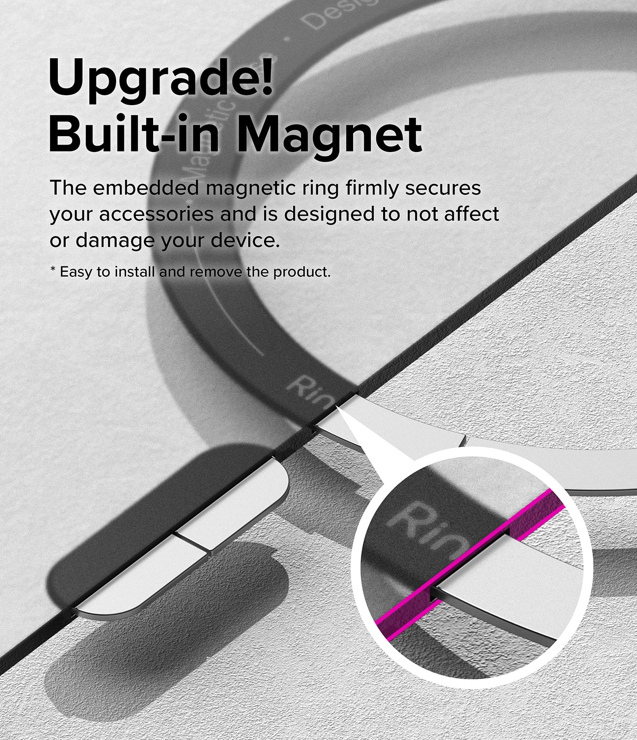 Galaxy S24 Ultra Case | Fusion Bold Magnetic Matte - Upgrade! Built-in Magnet. The embedded magnetic ring firmly secures your accessories and is designed to not affect or damage your device.