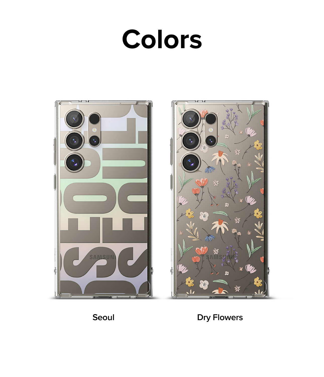 Galaxy S24 Ultra Case | Fusion Design - Dry Flowers - Colors