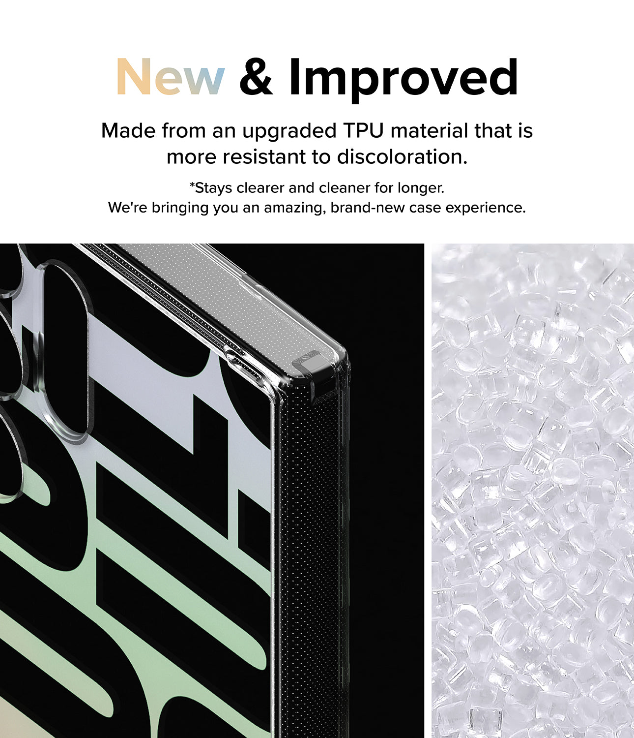 Galaxy S24 Ultra Case | Fusion Design - Seoul - New and Improved. Made from an upgraded TPU material that is more resistant to discoloration.