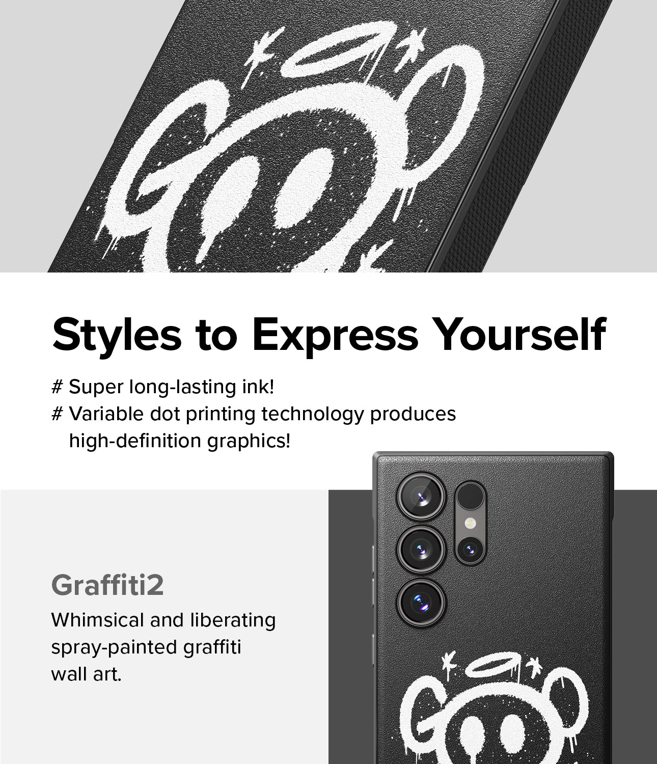 Galaxy S24 Ultra Case | Onyx Design - Graffiti 2 - Style to Express Yourself.