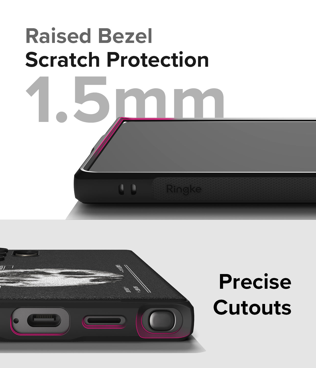 Galaxy S24 Ultra Case | Onyx Design - Moon - Raised Bezel. Scratch Protection. Precise Cutouts.
