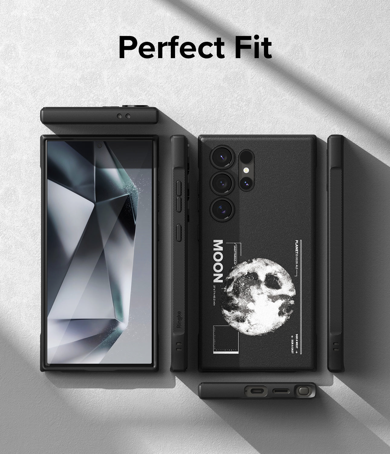Galaxy S24 Ultra Case | Onyx Design - Moon - Perfect Fit.
