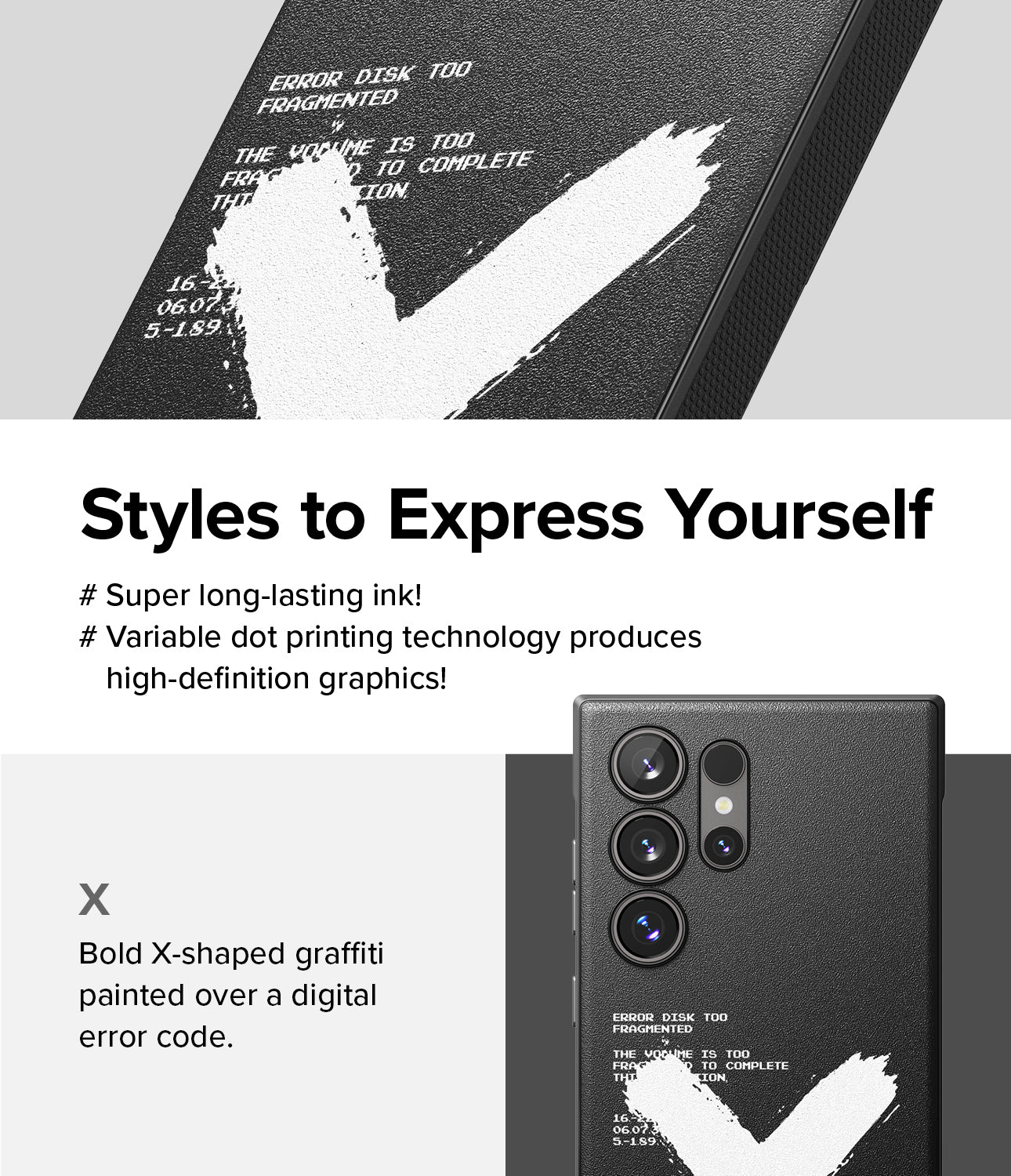 Galaxy S24 Ultra Case | Onyx Design - X - Styles to Express Yourself.