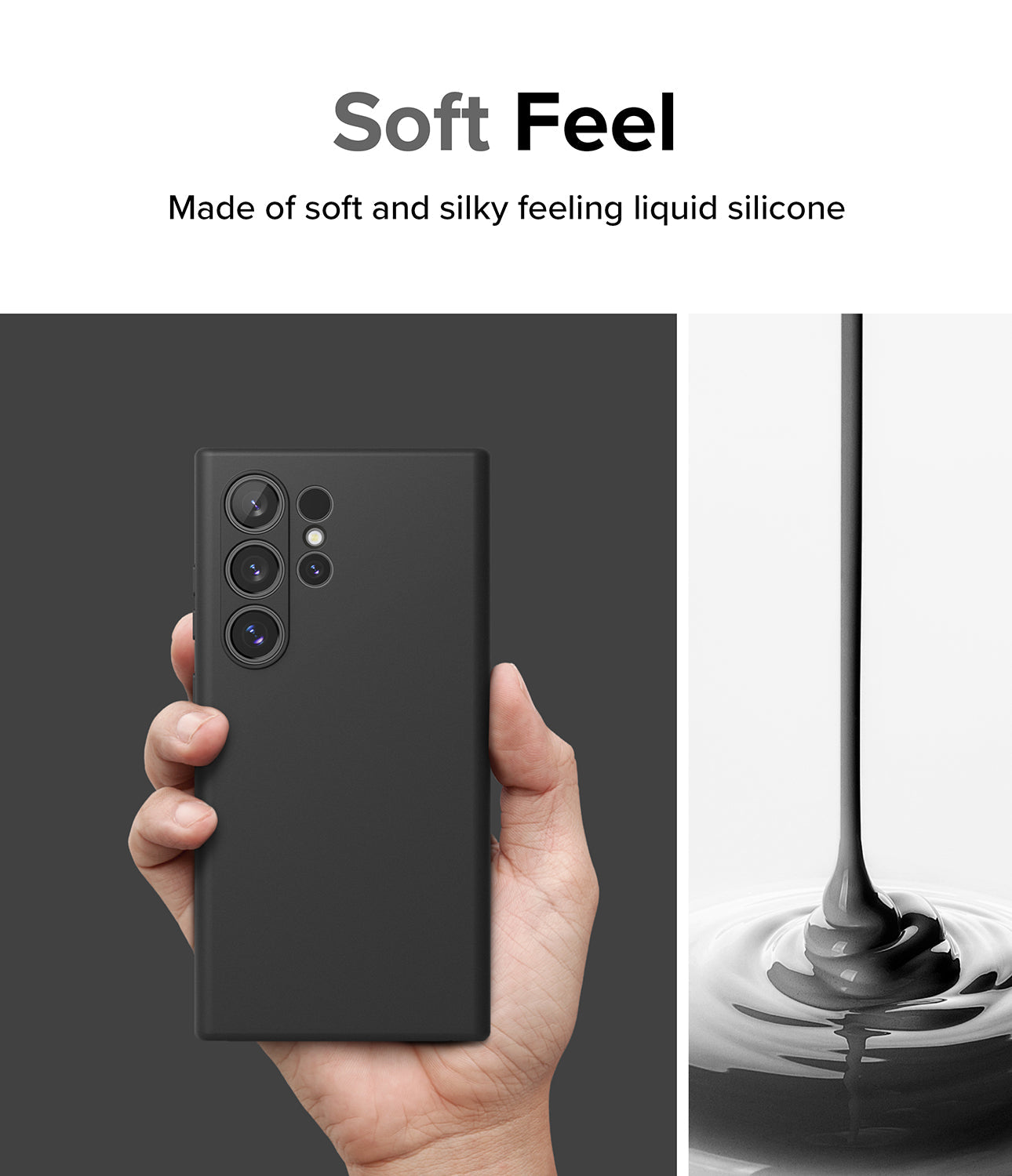 Galaxy S24 Ultra Case | Silicone Magnetic - Soft Feel. Made of soft and silky feeling liquid silicone.