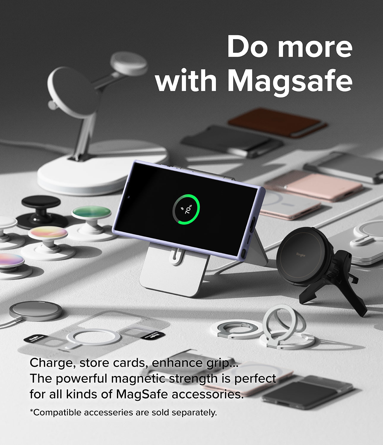 Galaxy S24 Ultra Case | Silicone Magnetic - Lavender - Do More with MagSafe.
