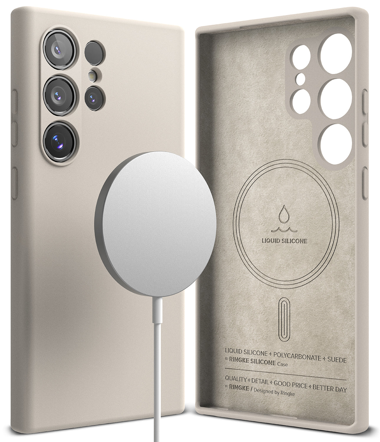 Galaxy S24 Ultra Case | Silicone Magnetic - Stone