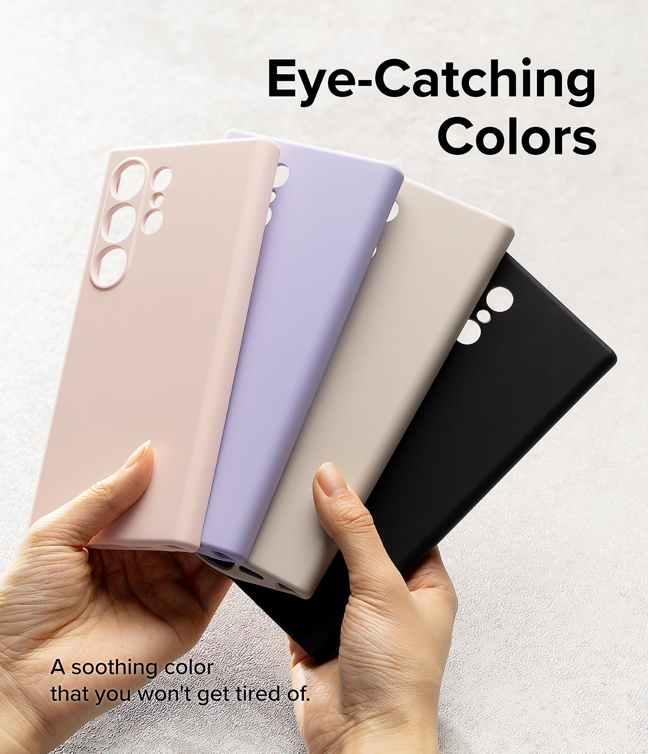 Galaxy S24 Ultra Case | Silicone Magnetic - Stone - Eye-Catching Colors. A soothing color that your won't get tired of.