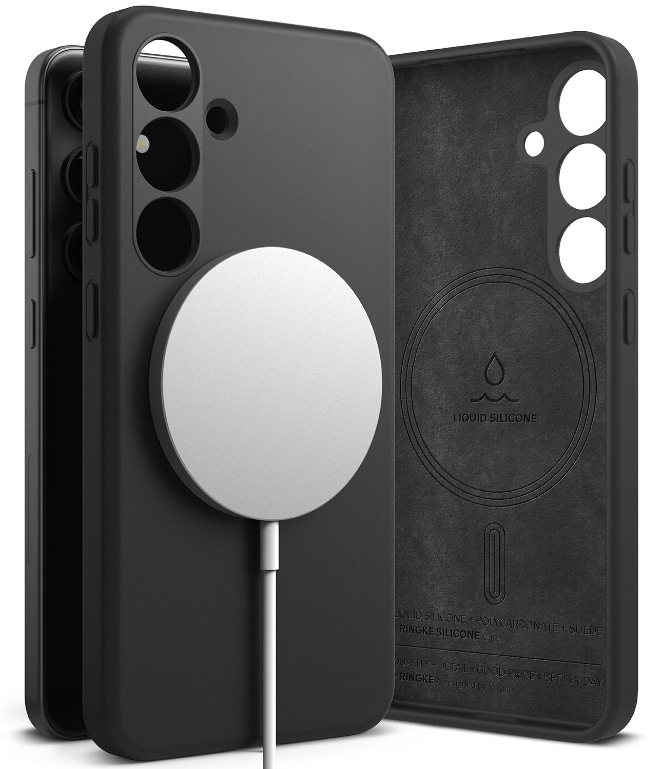 Galaxy S24 Case | Silicone Magnetic - Black