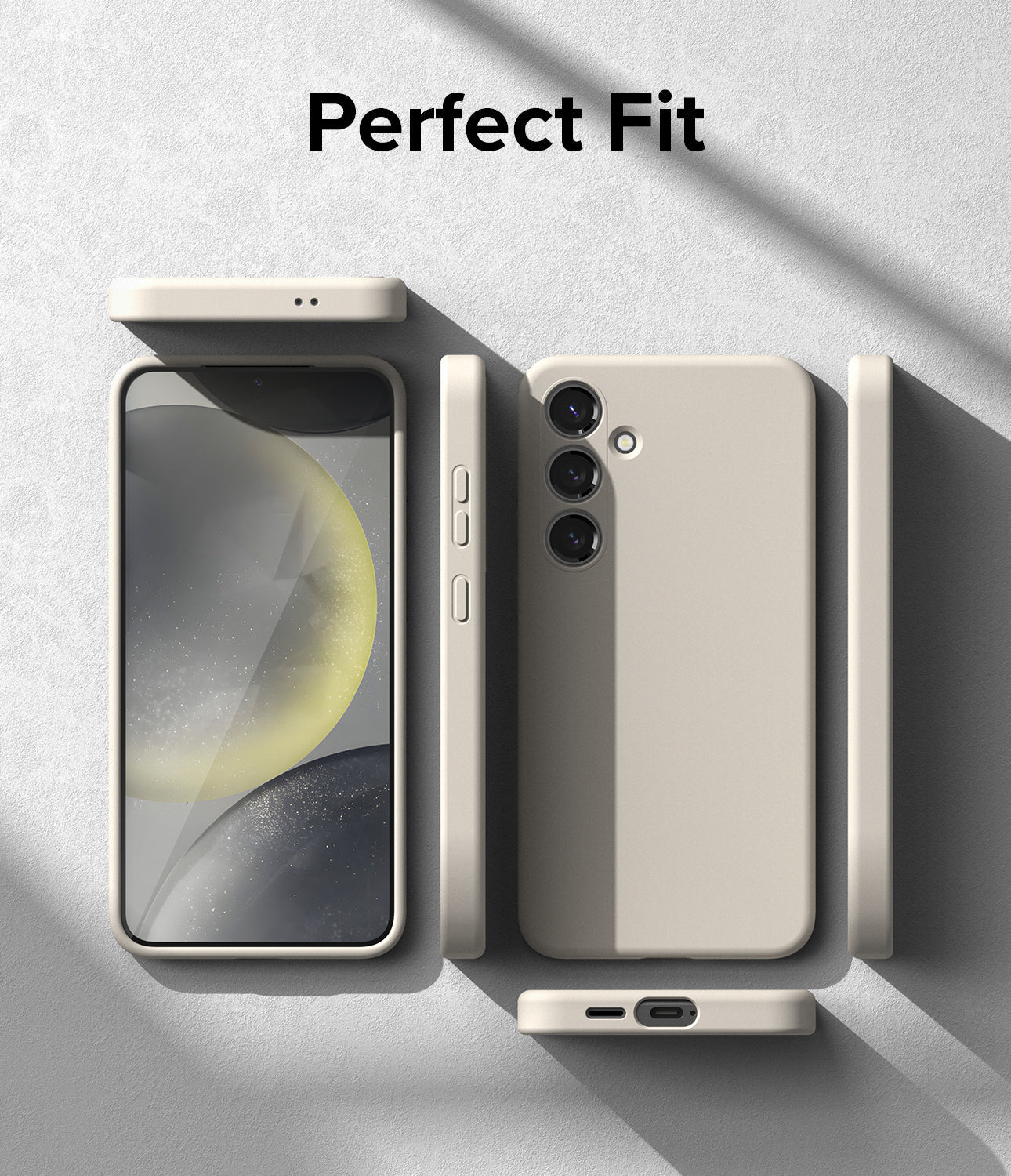 Galaxy S24 Case | Silicone Magnetic - Stone - Perfect Fit