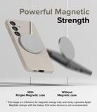 Galaxy S24 Case | Silicone Magnetic - Stone - Powerful Magnetic Strength.