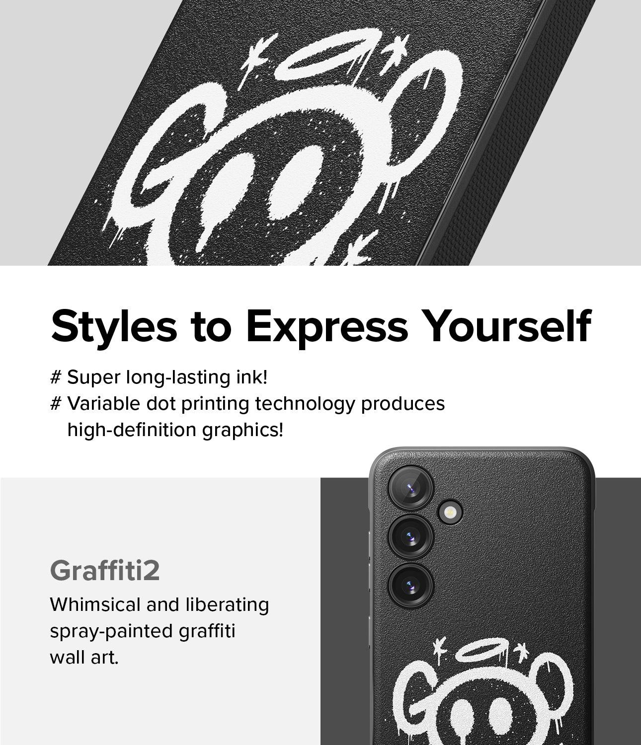 Galaxy S24 Plus Case | Onyx Design - Graffiti 2 - Styles to Express Yourself.