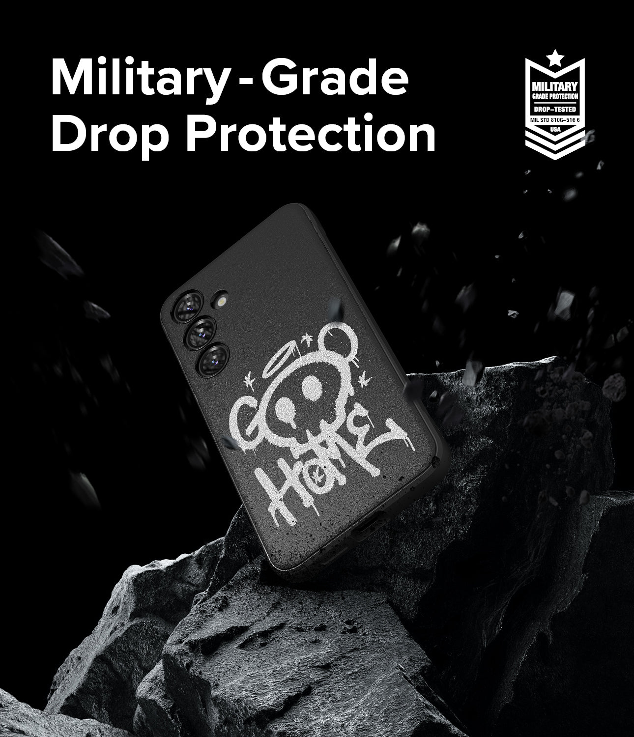 Galaxy S24 Plus Case | Onyx Design - Graffiti 2 - Military-Grade Drop Peotection