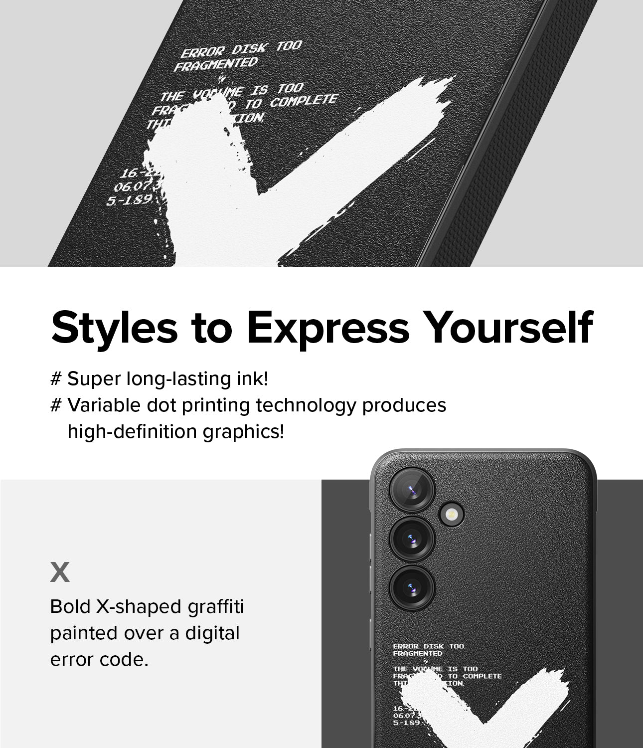 Galaxy S24 Plus Case | Onyx Design - X - Styles to Express Yourself