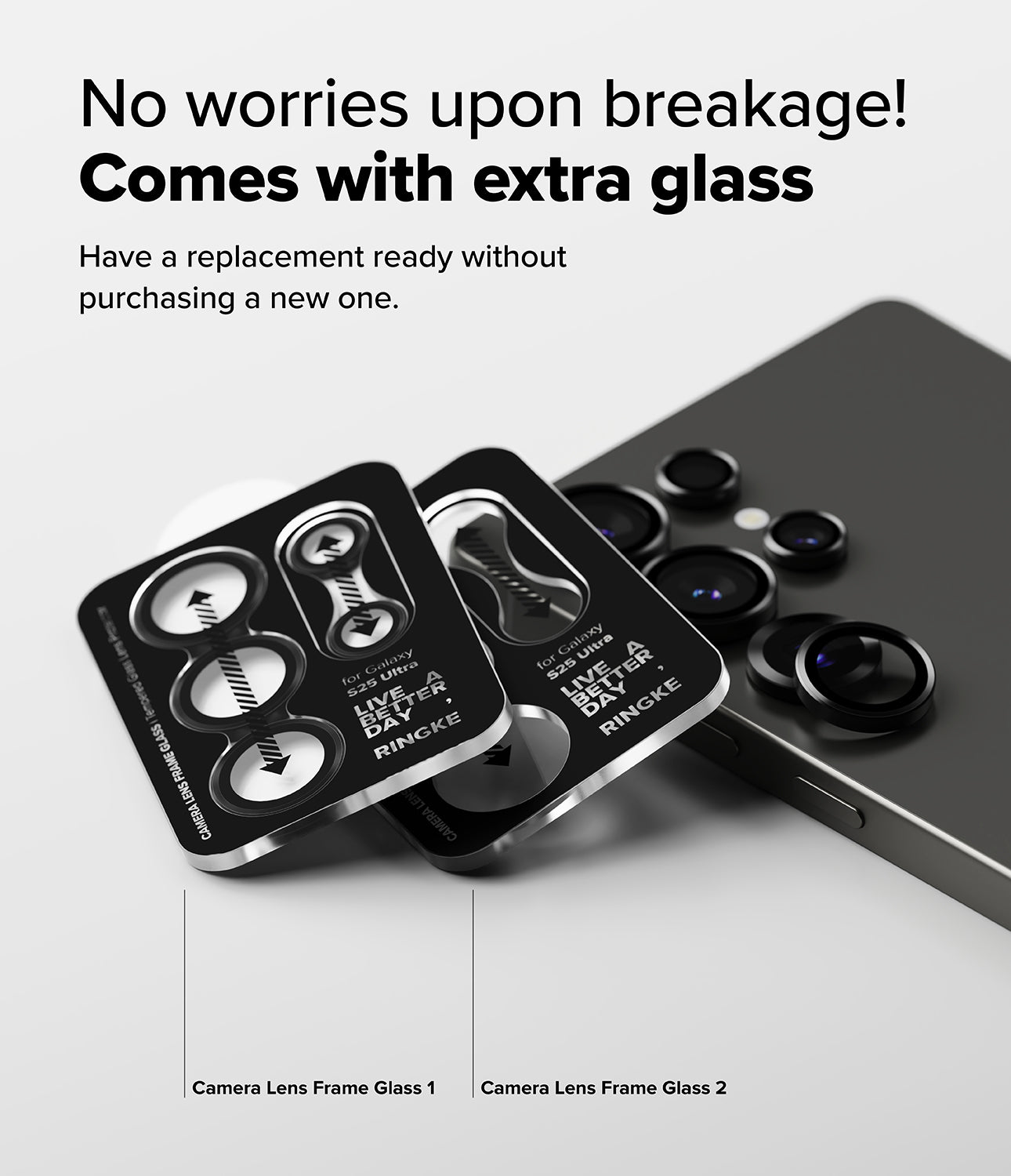 group-Black / + Screen Protector & Camera Lens Frame Glass (2P)